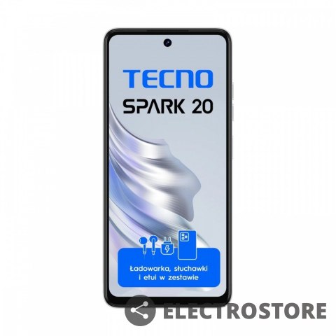 TECNO Smartfon SPARK 20 KJ5n 256+8 Biały TECNO Smartfon SPARK 20 KJ5n 256+8 Biały
