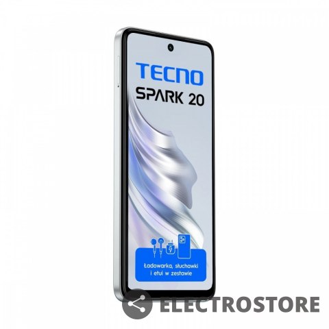 TECNO Smartfon SPARK 20 KJ5n 256+8 Biały TECNO Smartfon SPARK 20 KJ5n 256+8 Biały
