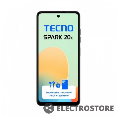 TECNO Smartfon Spark 20C BG7n 128+8 Czarny TECNO Smartfon Spark 20C BG7n 128+8 Czarny