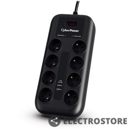 CyberPower Listwa przepięciowa P0820SUF0-FR 8xFR/2xUSB