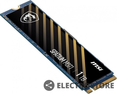 MSI Dysk SSD SPATIUM M371 1TB M.2 PCIe3 2350/1700MB/s MSI Dysk SSD SPATIUM M371 1TB M.2 PCIe3 2350/1700MB/s