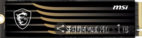 MSI Dysk SSD SPATIUM M480 PRO 1TB M.2 PCIe4 7400/6000MB/s MSI Dysk SSD SPATIUM M480 PRO 1TB M.2 PCIe4 7400/6000MB/s