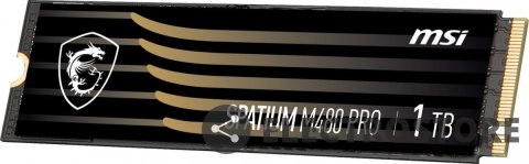 MSI Dysk SSD SPATIUM M480 PRO 1TB M.2 PCIe4 7400/6000MB/s MSI Dysk SSD SPATIUM M480 PRO 1TB M.2 PCIe4 7400/6000MB/s
