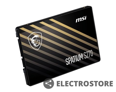 MSI Dysk SSD SPATIUM S270 480GB 2,5 cala SATA3 500/450MB/s MSI Dysk SSD SPATIUM S270 480GB 2,5 cala SATA3 500/450MB/s