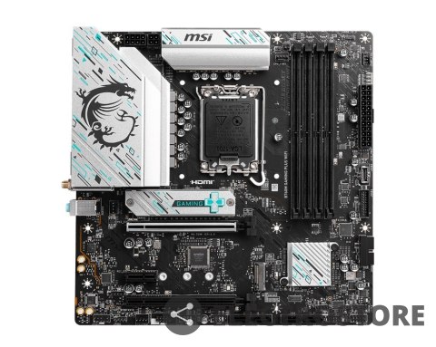 MSI Płyta główna B760M GAMING PLUS WIFI s1700 4DDR5 DP/HDMI mATX MSI Płyta główna B760M GAMING PLUS WIFI s1700 4DDR5 DP/HDMI mATX