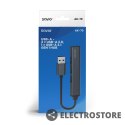 Savio Hub 4 porty USB-A - 3 x USB-A 2.0, 1 x USB-A 3.0, 5 Gbps, Aluminium, AK-70