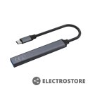 Savio Hub 4 porty USB-C - 3 x USB-A 2.0, 1 x USB-A 3.1 3.1 GEN 1, 5 Gbps, AK-71