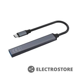 Savio Hub 4 porty USB-C - 3 x USB-A 2.0, 1 x USB-A 3.1 3.1 GEN 1, 5 Gbps, AK-71