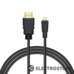 Savio Kabel HDMI (M) - micro HDMI (M) 1,5m CL-177 Czarny