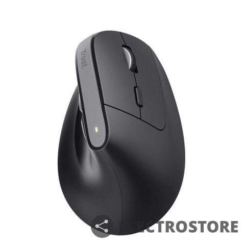 Trust Mysz ergonomiczna BAYO+ Bezprzewodowa Czarna Trust Mysz ergonomiczna BAYO+ Bezprzewodowa Czarna