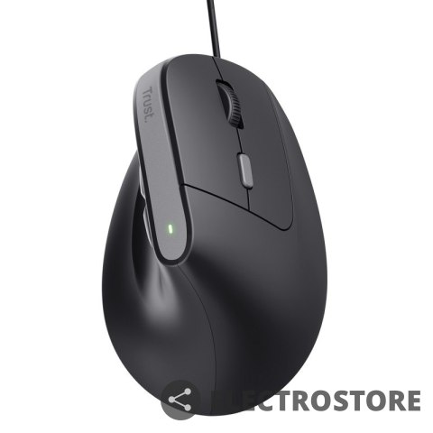 Trust Mysz ergonomiczna przewodowa Bayo II czarna Trust Mysz ergonomiczna przewodowa Bayo II czarna