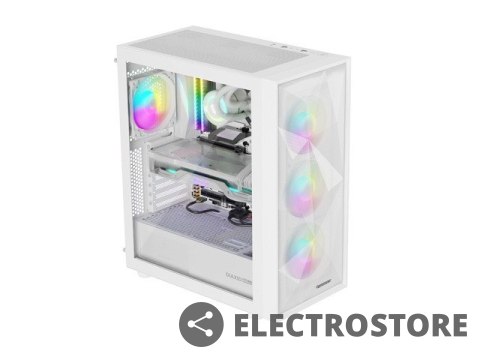 Natec Obudowa Genesis Diaxid 605 ARGB MIDI TOWER USB-C Biała Natec Obudowa Genesis Diaxid 605 ARGB MIDI TOWER USB-C Biała