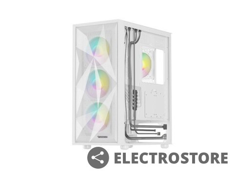 Natec Obudowa Genesis Diaxid 605 ARGB MIDI TOWER USB-C Biała Natec Obudowa Genesis Diaxid 605 ARGB MIDI TOWER USB-C Biała