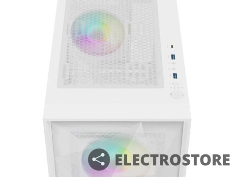 Natec Obudowa Genesis Diaxid 605 ARGB MIDI TOWER USB-C Biała Natec Obudowa Genesis Diaxid 605 ARGB MIDI TOWER USB-C Biała