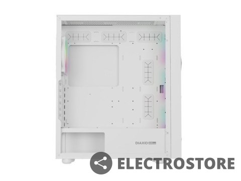 Natec Obudowa Genesis Diaxid 605 ARGB MIDI TOWER USB-C Biała Natec Obudowa Genesis Diaxid 605 ARGB MIDI TOWER USB-C Biała