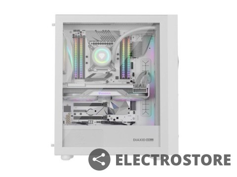 Natec Obudowa Genesis Diaxid 605 ARGB MIDI TOWER USB-C Biała Natec Obudowa Genesis Diaxid 605 ARGB MIDI TOWER USB-C Biała