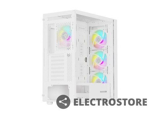 Natec Obudowa Genesis Diaxid 605 ARGB MIDI TOWER USB-C Biała Natec Obudowa Genesis Diaxid 605 ARGB MIDI TOWER USB-C Biała