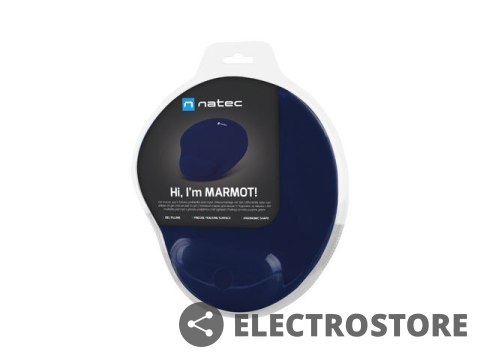 Natec Podkładka pod mysz MARMOT żelowa ergonomiczna Granatowa Natec Podkładka pod mysz MARMOT żelowa ergonomiczna Granatowa