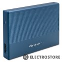 Qoltec Obudowa | Kieszeń na dysk SSD HDD 2.5" | SATA | USB 3.0 | Super speed 5Gb/s | 2TB | Niebieskia