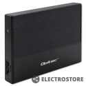 Qoltec Obudowa | Kieszeń na dysk SSD HDD 2.5 cala | SATA | USB 3.0 | Super speed 5Gb/s | 2TB | Czarna