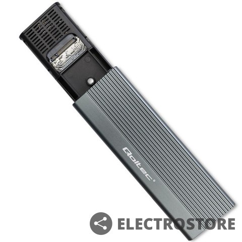 Qoltec Obudowa | kieszeń na dysk SSD M.2 | SATA | NGFF | USB-C | Super speed 6Gb/s | 2TB | Szara Qoltec Obudowa | kieszeń na dysk SSD M.2 | SATA | NGFF | USB-C | Super speed 6Gb/s | 2TB | Szara