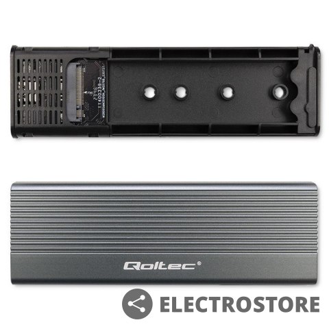 Qoltec Obudowa | kieszeń na dysk SSD M.2 | SATA | NGFF | USB-C | Super speed 6Gb/s | 2TB | Szara Qoltec Obudowa | kieszeń na dysk SSD M.2 | SATA | NGFF | USB-C | Super speed 6Gb/s | 2TB | Szara
