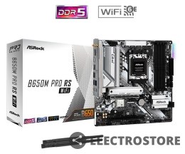 ASRock Płyta główna B650M PRO RS WIFI AM5 4DDR5 HDMI/DP mATX