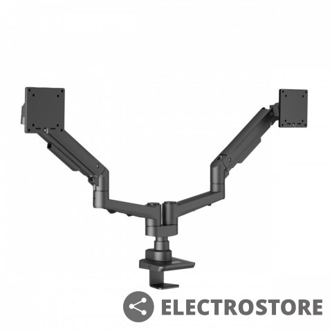 Edbak Uchwyt nabiurkowy podwójny na sprężynie gazowej do ekranów w rozmiarze 19-35 cali oraz o wadze do 20 kg DMV02