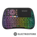 Savio Podświetlana klawiatura bezprzewodowa RGB BT + 2.4 GHz , TV Box, Smart TV, Konsole, PC, KW-04