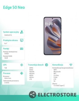 Motorola Smartfon Edge 50 neo 12/512 Pantone Grisaille