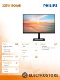 Philips Monitor 27E1N1900AE 27 cali IPS 4K HDMIx2 USB-C HAS Głośniki