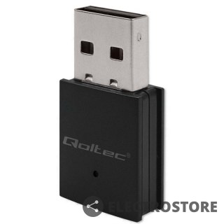 Qoltec Adapter bezprzewodowy Ultra szybki mini WiFi Standard AC | BT 4.0USB | 600Mbps