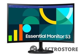 Samsung Monitor 24 cale S36GD VA 1920x1080 FHD 16:9 1xD-sub 1xHDMI 4 ms 100Hz zakrzywiony 1800R 2Yd2d (LS24D360GAUXEN)