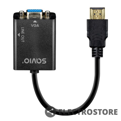 Savio Adapter HDMI-VGA z audio AK-76