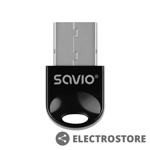 Savio Adapter komputerowy USB Bluetooth 5.3 + EDR Dual Mode, 3 Mb/s, zasięg 20m, BT-060