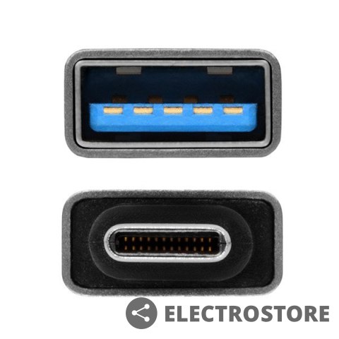 AXAGON RUCM-AFA Redukcja, USB 3.1 Type-C męska -> Type-A żeńska ALU