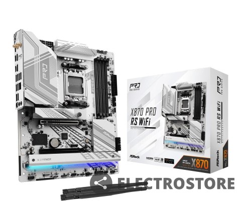 ASRock Płyta główna X870 PRO RS WIFI AM5 4DDR5 M.2 ATX