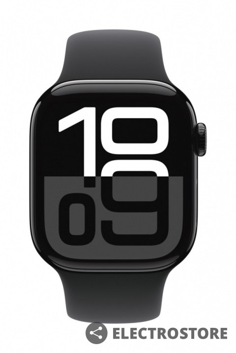 Apple Watch Series 10 GPS, koperta 42 mm z aluminium w kolorze onyksu z paskiem sportowym w kolorze czarnym - rozmiar M/L Apple Watch Series 10 GPS, koperta 42 mm z aluminium w kolorze onyksu z paskiem sportowym w kolorze czarnym - rozmiar M/L