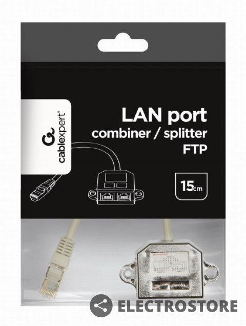 Gembird Adapter rozdzielacz LAN RJ-45/2XRJ-45 FTP Gembird Adapter rozdzielacz LAN RJ-45/2XRJ-45 FTP