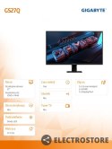 Gigabyte Monitor 27 cali GS27Q IPS QHD HDMI DP 165HZ