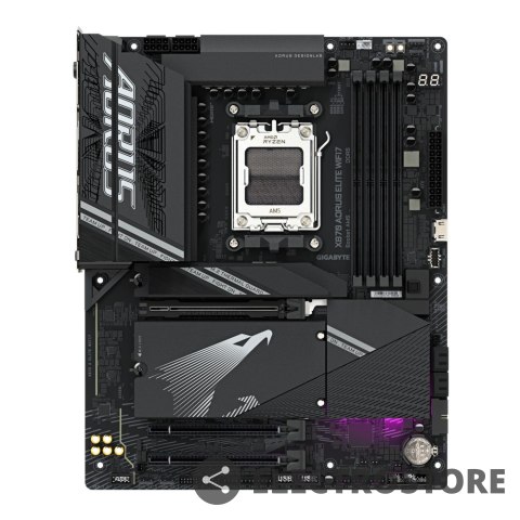 Gigabyte Płyta główna X870 A ELITE WIFI7 AM5 4DDR5 HDMI/USB-C ATX Gigabyte Płyta główna X870 A ELITE WIFI7 AM5 4DDR5 HDMI/USB-C ATX