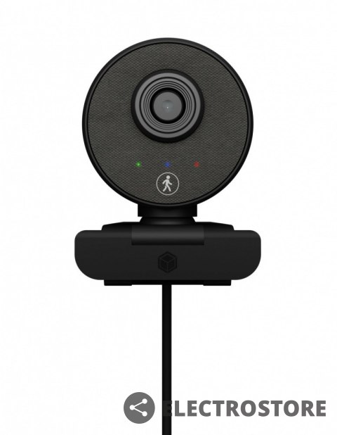 IcyBox Kamera internetowa IB-CAM501-HD FHD Webcam, 1080P, wbudowany mikrofon, Autofocus, wide view angle, Autotracking