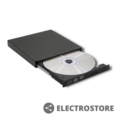 Qoltec Nagrywarka DVD-RW zewnętrzna | USB 2.0 | Czarna