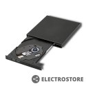 Qoltec Nagrywarka DVD-RW zewnętrzna | USB 2.0 | Czarna