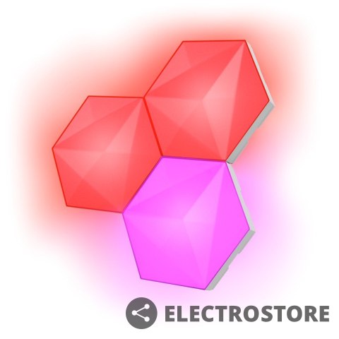 Trust Panele dodatkowe GXT903 VYBZ LED HEXAGON 3 sztuki