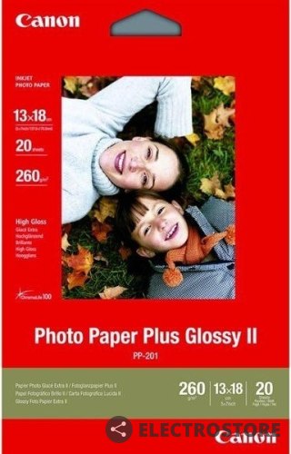 Canon Papier Canon PP-201 błyszczący II Photo Paper Plus 13X18 20 arkuszy 2311B018