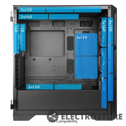 Chieftec Obudowa APEX GA-01B-TG-OP 4xFans ARGB Chieftec Obudowa APEX GA-01B-TG-OP 4xFans ARGB