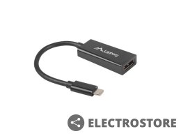 Lanberg Adapter USB CM - Displayport F 15cm czarny