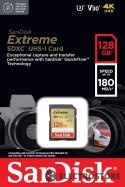 SanDisk Karta pamięci Extreme SDXC 128GB 180/90 MB/s V30 UHS-I U3