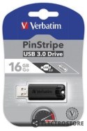 Verbatim PinStripe USB 3.0 Drive 16GB Black